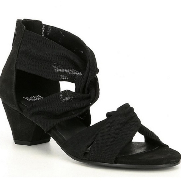 NEW Eileen FisherJoy Knotted Black Zip Sandals main image 3